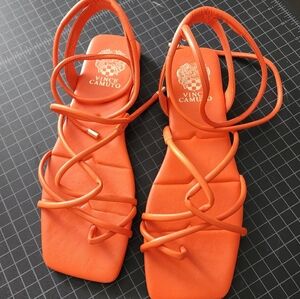 Vince Camuto Women's Bold Orange Sandals